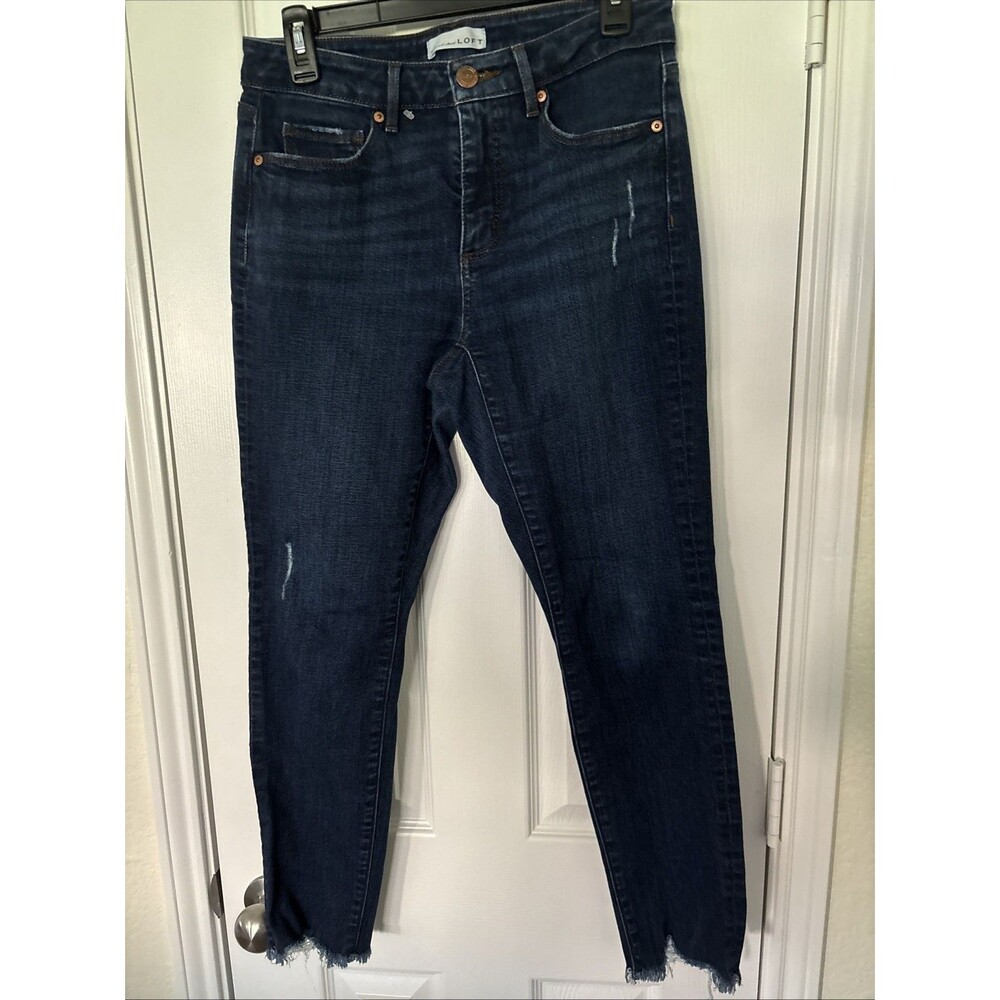 Loft Skinny Ankle Blue Jeans Size 27/4  petite
